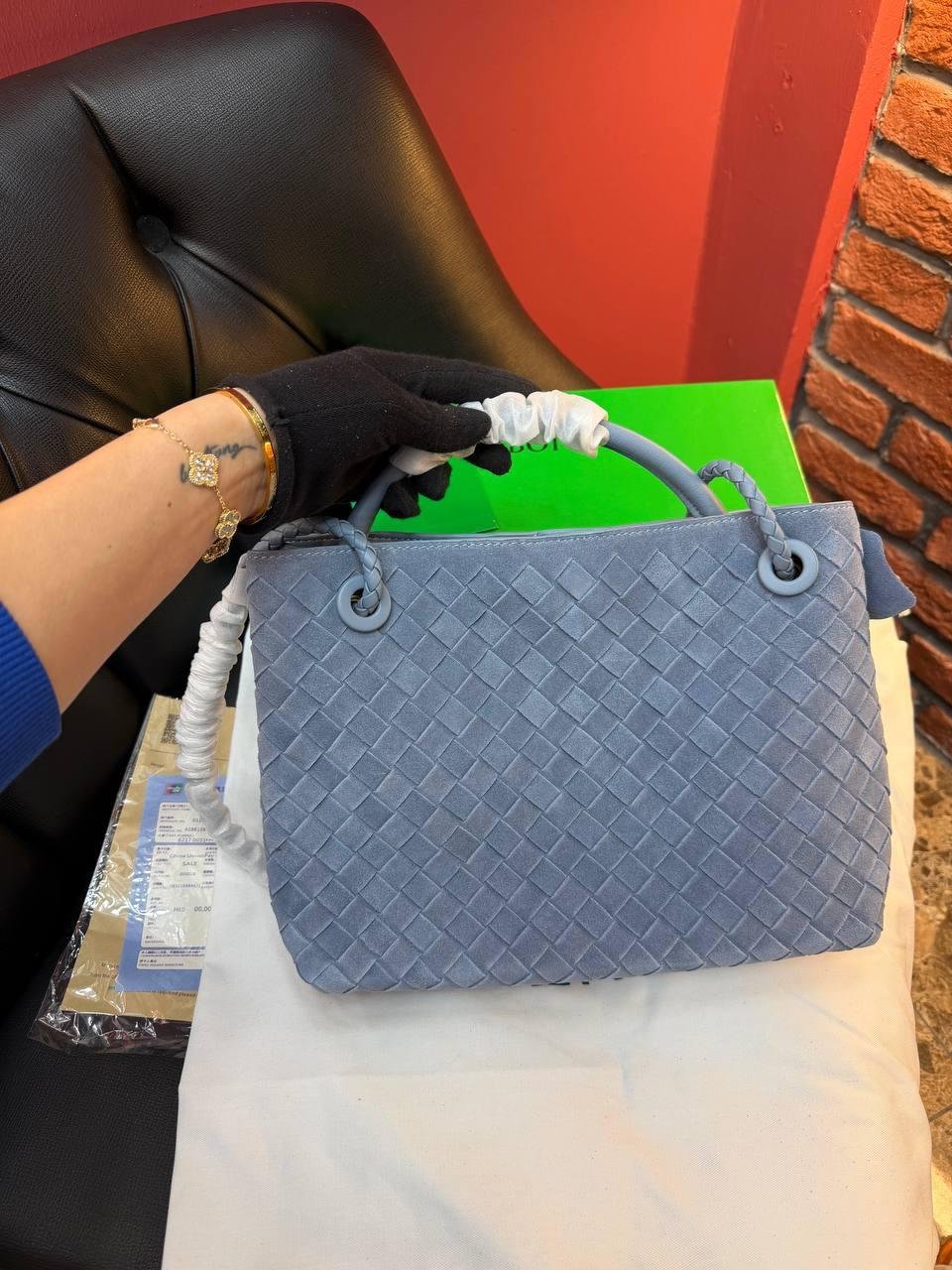 Bottega Veneta Andiamo Small "Blue" - Slika 17
