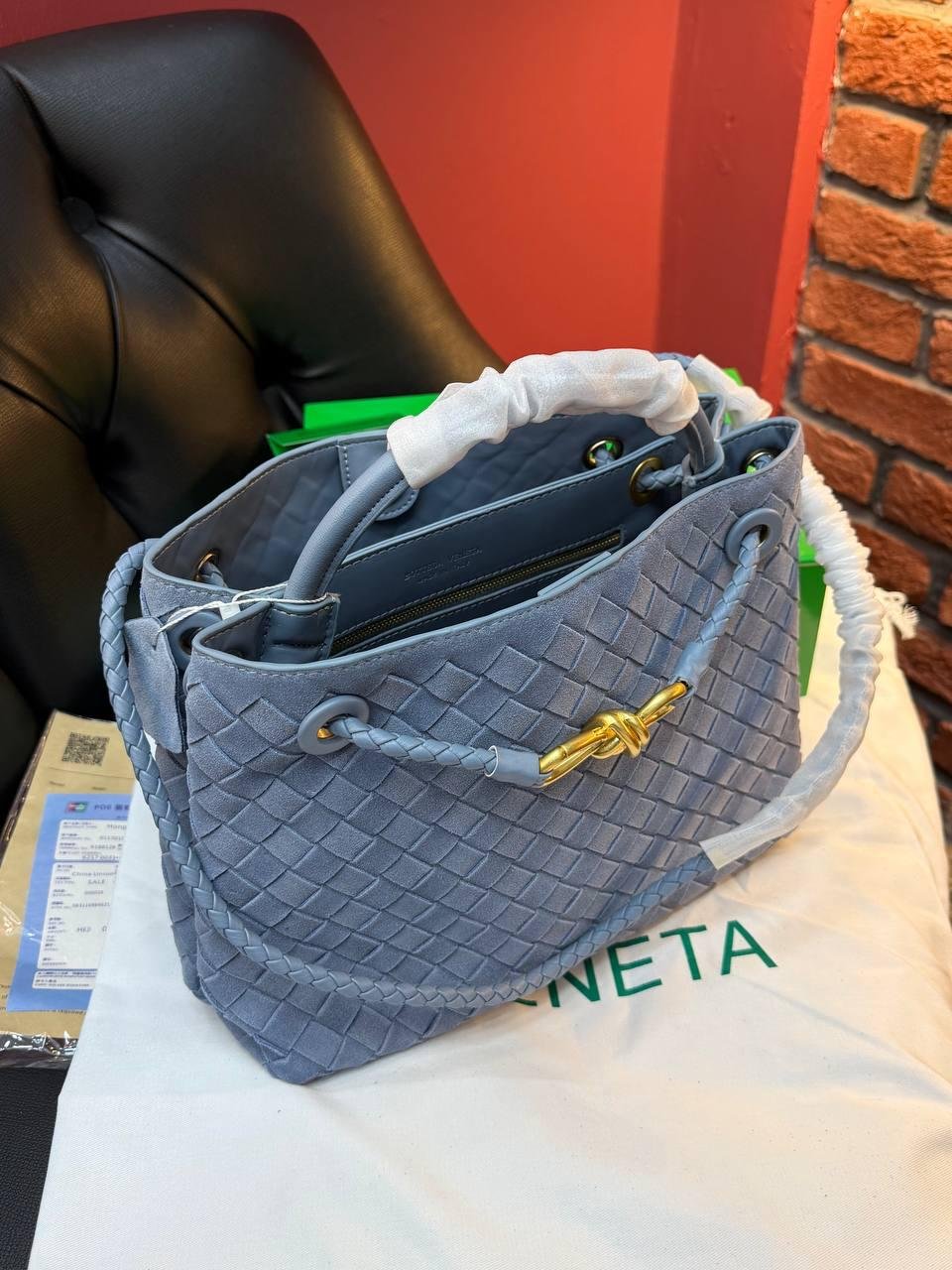 Bottega Veneta Andiamo Small "Blue" - Slika 20