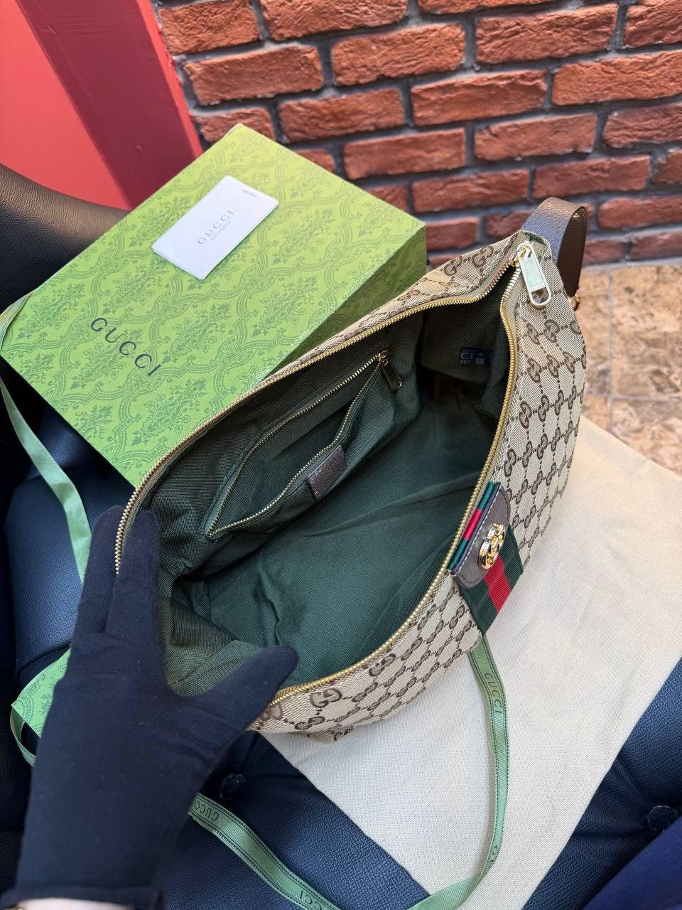 Gucci J Mini top-handle bag "Beige" - Slika 6