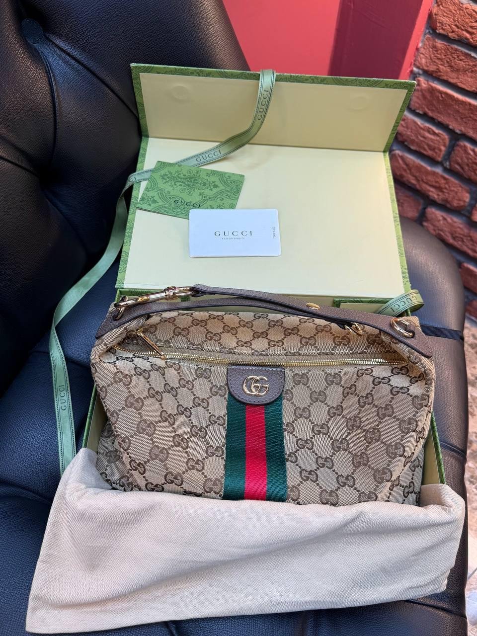 Gucci J Mini top-handle bag "Beige" - Slika 10