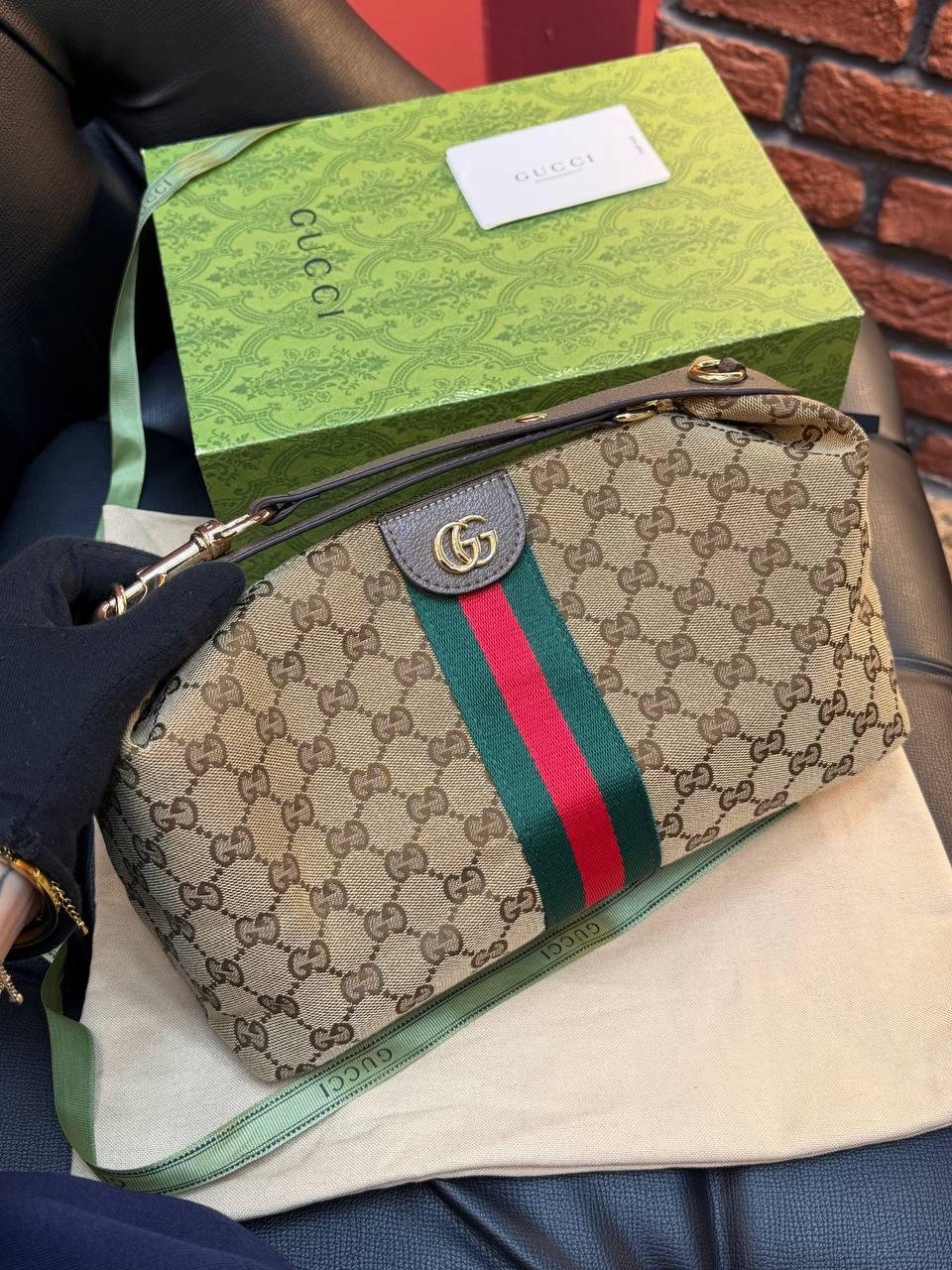Gucci J Mini top-handle bag "Beige" - Slika 18