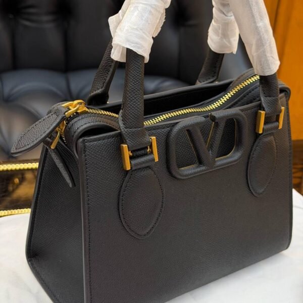 Valentino Garavani Small Vsling Leather Top-handle Bag "Black"