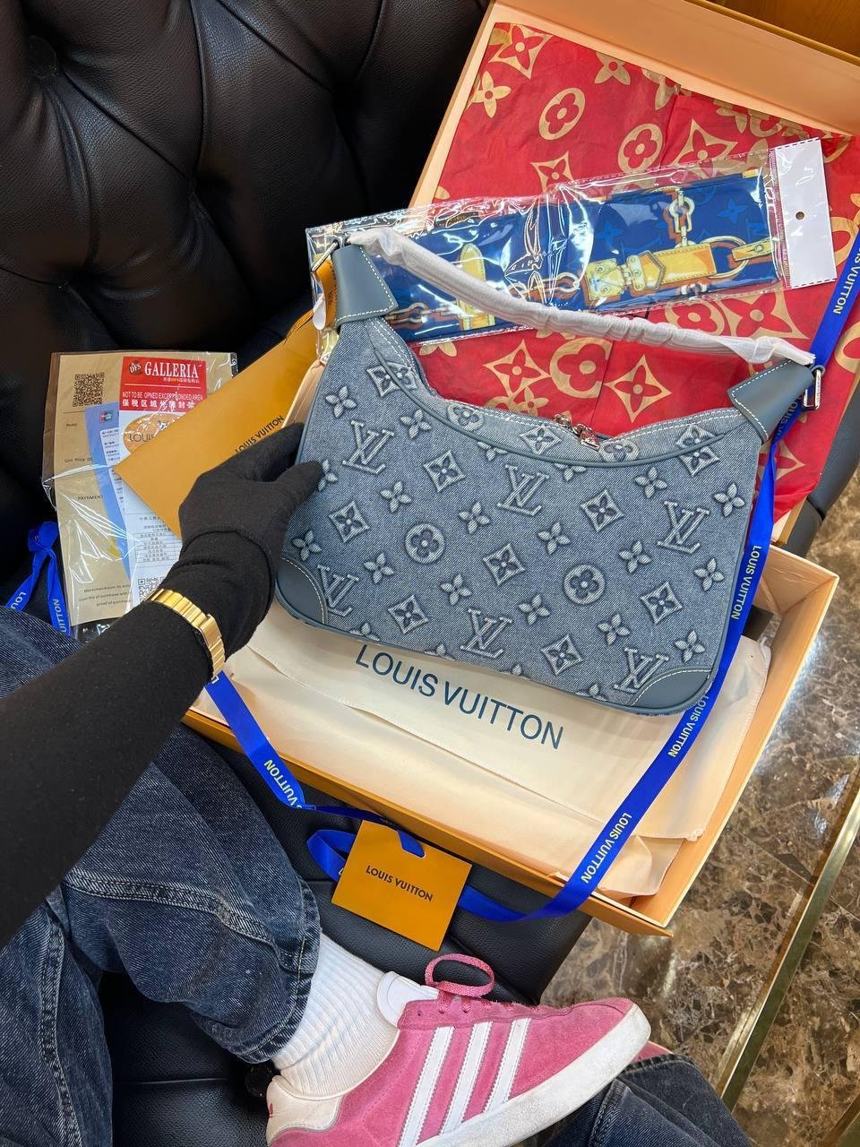 Louis Vuitton Denim Handbag - Slika 2