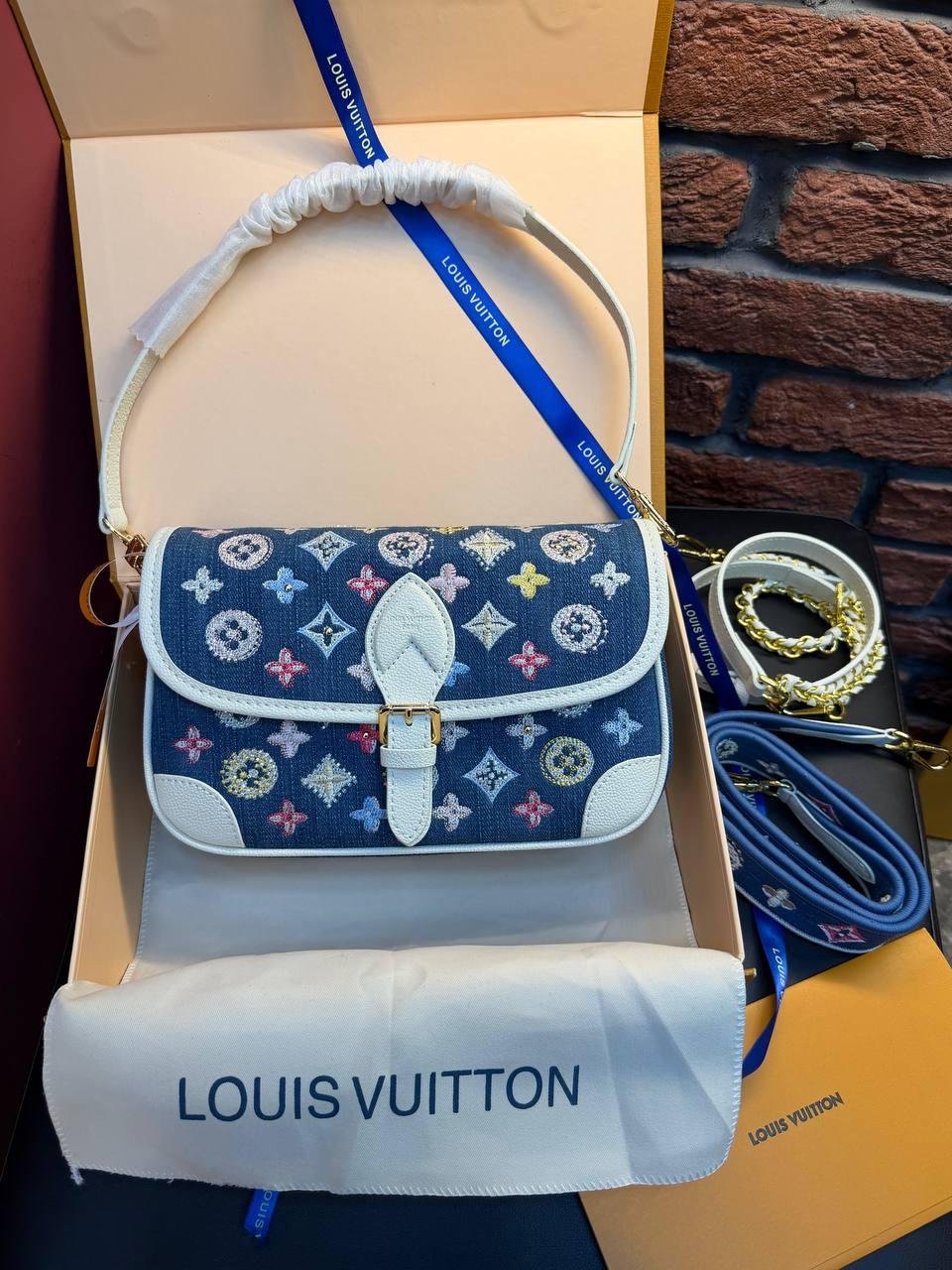 Louis Vuitton Diane Handbag "Blue" - Slika 2