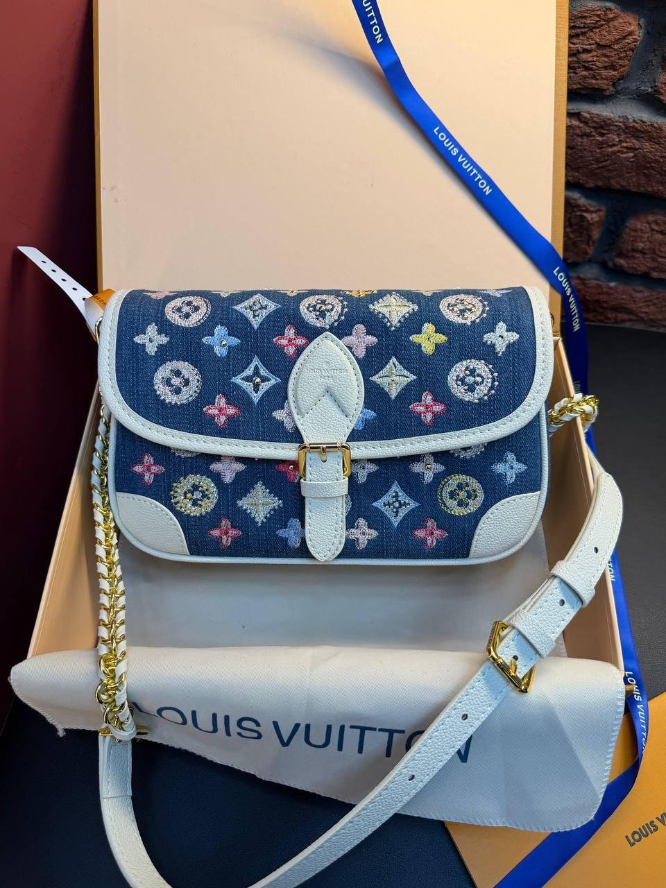 Louis Vuitton Diane Handbag "Blue"