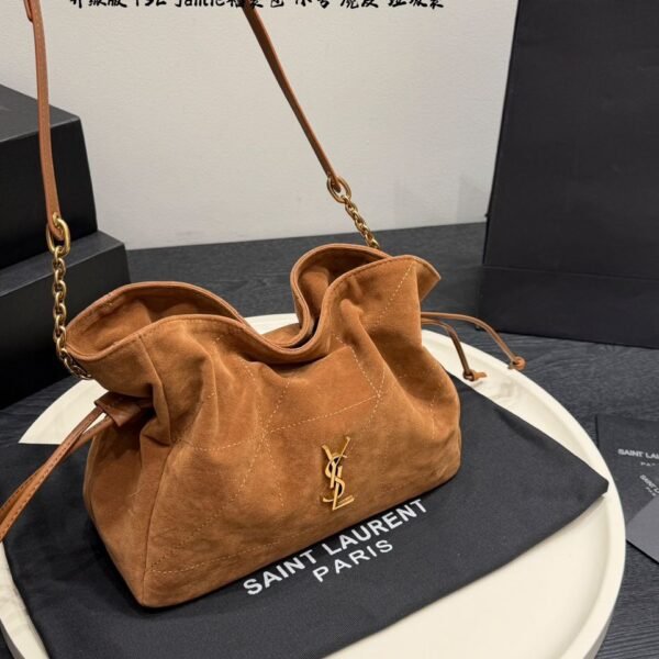 YVES SAİNT LAURENT Jamie Shopping Bag Suede "Brown"