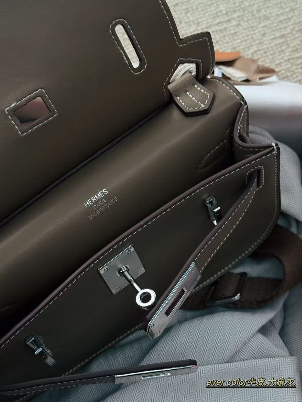 Hermes Jypsiere Bag "Etoupe" - Slika 6