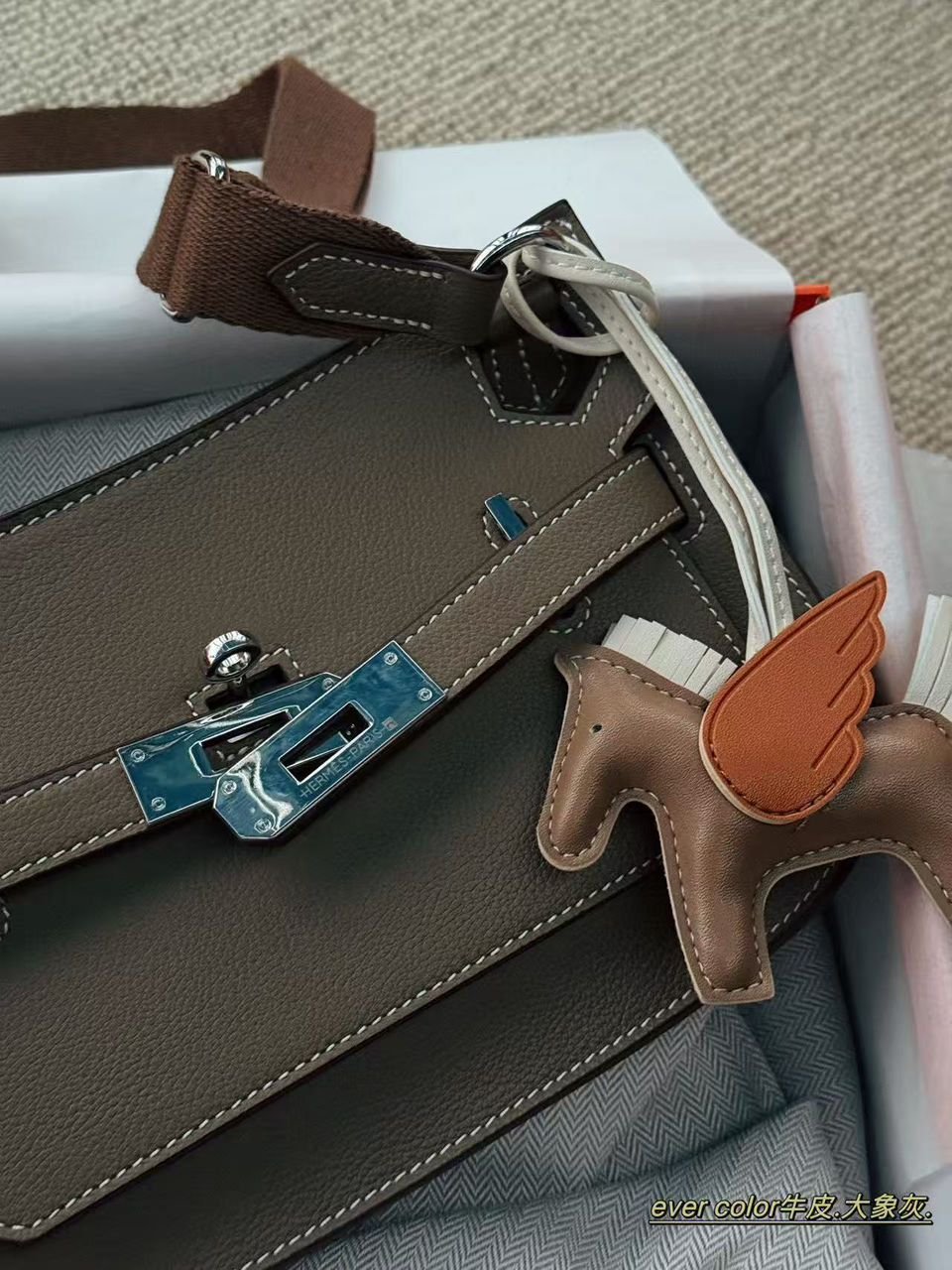 Hermes Jypsiere Bag "Etoupe" - Slika 9